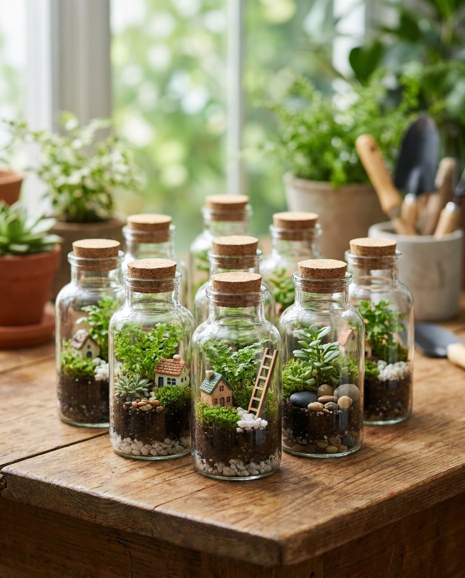 Mini jardí en pot / terrari